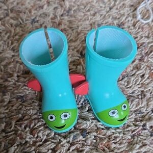 American Girl WellieWishers Camille doll's blue wellie boots